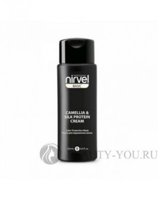 Маска для окрашенных волос с экстрактом камелии и протеинами шелка Mask-Shine Color Protection Camellia & Silk Protein, 250 мл (Nirvel) 6662